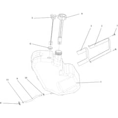 CHEYENNE 23 (B&S) - 2024 - Oleo-Mac Ride On Mower Tank Diagram