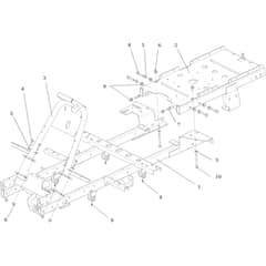 CHEYENNE (B&S) - 2017 - Oleo-Mac Ride On Mower Frame 01 Diagram
