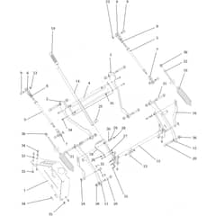 CHEYENNE (B&S) - 2017 - Oleo-Mac Ride On Mower Mowing control Diagram