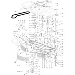 CHEYENNE (B&S) - 2017 - Oleo-Mac Ride On Mower Mowing deck 110 cm Diagram