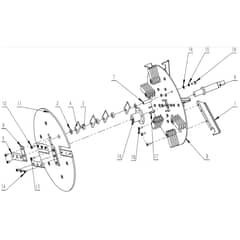 Cobra CHIP1500LE - Chipper Aug 2024 Blade Assy Diagram