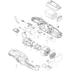 Makita CL002G - Cordless Cleaner - Power Tool Diagram