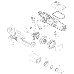 Makita CL102D - Cordless Cleaner - Power Tool Diagram
