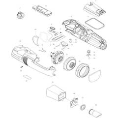 Makita CL104D - Cordless Cleaner - Power Tool Diagram