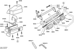Qualcast Classic Electric 30S - F016313142 - Front Roller Assembly
