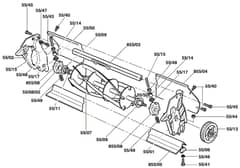 Qualcast Classic Petrol 35S - F016305042 - Cutter Assembly
