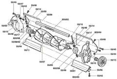 Qualcast Classic Petrol 35S - F016305542 - Cutter Assembly
