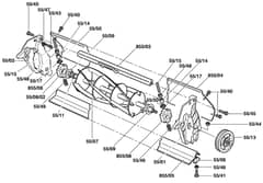 Qualcast Classic Petrol 43S - F016306203 - Cutter Assembly