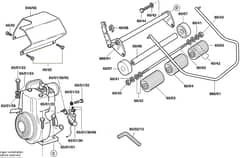 Qualcast Classic Petrol 43S - F016306203 - Front Roller Assembly