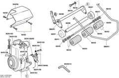 Qualcast Classic Petrol 43S - F016306242 - Front Roller Assembly