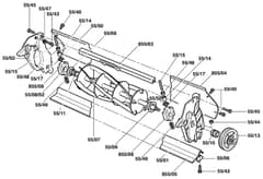 Qualcast Classic Petrol 43S - F016306542 - Cutter Assembly