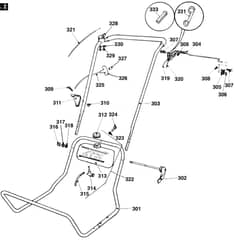 Atco Club B17 - F016L80361 - Handle Assembly