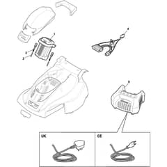 COLLECTOR 36 AE - 2013 - 294345061/S13 - Stiga Rotary Mower Battery Diagram