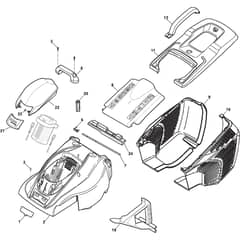 COLLECTOR 36 AE - 2013 - 294345061/S13 - Stiga Rotary Mower Deck Diagram
