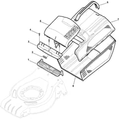 COLLECTOR 43 - 2014-2019 - 295431048/S14 - Stiga Rotary Mower Grass Catcher Diagram