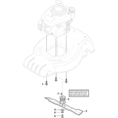 COLLECTOR 43 S - 2019-2020 - 2L0432048/ST1 - Stiga Rotary Mower Blade Diagram