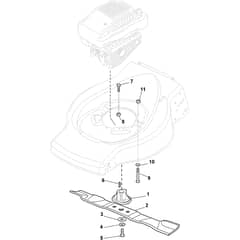 COLLECTOR 46 B - 2011-2013 - 299174621/S11 - Stiga Rotary Mower Blade Diagram
