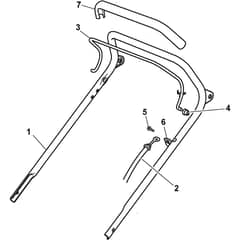 COLLECTOR 46 COMBI - 2010 - 299174641/ST8 - Stiga Rotary Mower Handle Upper Part Diagram