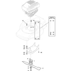 COLLECTOR 46 S - 2019-2020 - 299274648/ST1 - Stiga Rotary Mower Blade Diagram