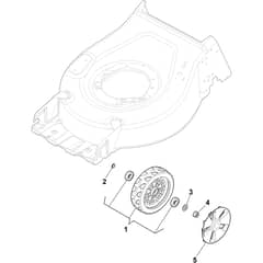 COLLECTOR 48 AE Kit - 2025 - 2L0481008/ST1 - Stiga Rotary Mower Wheels and Hub Caps Diagram