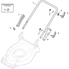 COLLECTOR 48 S B - 2019-2022 - 2L0482028/ST1 - Stiga Rotary Mower Handle Lower Part Diagram