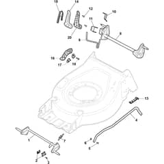 COLLECTOR 543 - 2022 - 2L0431048/ST2 - Stiga Rotary Mower Deck and Height Adjusting Diagram