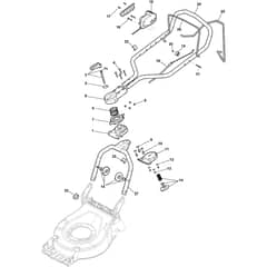 COLLECTOR 548e S Kit - 2022-2024 - 2L0486008/ST1 - Stiga Rotary Mower Handle Diagram