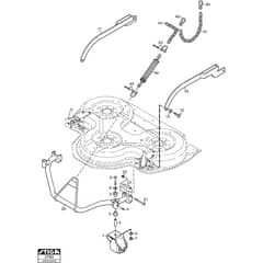 COMBI 100 EL - 2011-2014 - 13-2978-31 - Stiga Front Mower Deck Frame Diagram