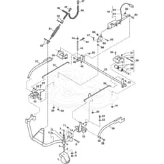COMBI 100 EL - 2016-2019 - 2D6210021/S16 - Stiga Front Mower Deck Controls Diagram