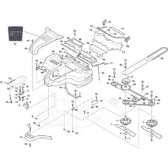 COMBI 100 Q PLUS - 2022-2024 - 2D6210028/ST2 - Stiga Front Mower Cutting Deck Diagram