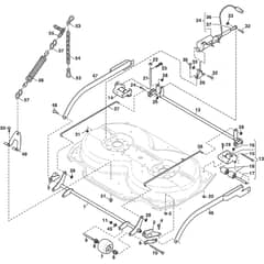 COMBI 105 EL - 2016-2019 - 2D6210521/S16 - Stiga Front Mower Deck Controls Diagram