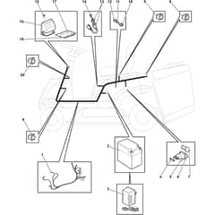 COMBI 1066 H - 2014-2015 - 2T0060481/13 - Stiga Ride On Mower Electric Parts Diagram