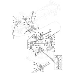 COMBI 1066 H - 2016-2020 - 2T0070481/16 - Stiga Ride On Mower Blades Engagement Diagram