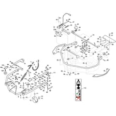COMBI 110 PRO Q PLUS - 2022-2025 - 2D6311021/ST2 - Stiga Front Mower Deck Controls Diagram