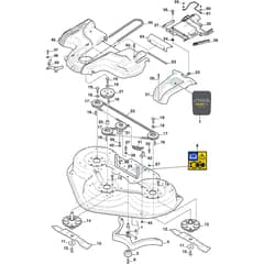 COMBI 125 PRO EL - 2015-2018 - 2D6312521/S15 - Stiga Front Mower Cutting Deck Diagram