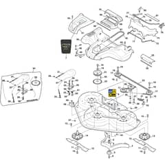 COMBI 125 PRO EL QF - 2019-2021 - 2D6312521/ST1 - Stiga Front Mower Cutting Deck Diagram