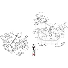 COMBI 125 PRO EL QF - 2019-2021 - 2D6312521/ST1 - Stiga Front Mower Deck Controls Diagram