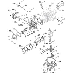 COMBI 166 - 2022-2025 - 2T0070481/ST2 - Stiga Ride On Mower Crankshaft Diagram