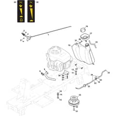 COMBI 166 - 2022-2025 - 2T0070481/ST2 - Stiga Ride On Mower Engine Diagram