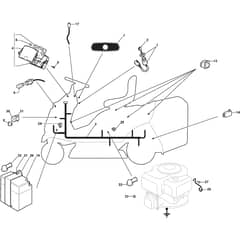 COMBI 3072 H - 2014-2020 - 2T0220281/14 - Stiga Ride On Mower Electric Parts Diagram
