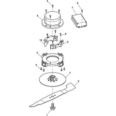 COMBI 40 AE - 2015 - 294383068/S15 - Stiga Rotary Mower Blade Diagram