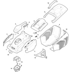 Combi 40 E - 2018-2022 - 294380068/ST1 - Stiga Rotary Mower Deck Diagram