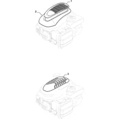 COMBI 48 - 2024-2025 - 2L0481048/ST1 - Stiga Rotary Mower Engine Cover Diagram