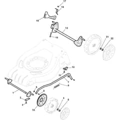 Combi 48 E - 2012 - 295487064/S11 - Stiga Rotary Mower Deck And Height Adjusting Diagram
