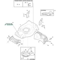 Combi 48 E - 2018-2019 - 295487068/STX - Stiga Rotary Mower Deck Diagram