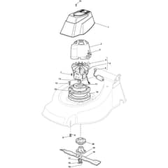 Combi 48 ES - 2012 - 295487074/S11 - Stiga Rotary Mower Electric Motor/Blade Diagram