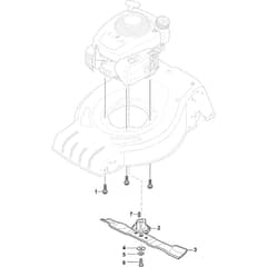 COMBI 48 Q - 2019-2021 - 2L0485848/ST1 - Stiga Rotary Mower Blade Diagram