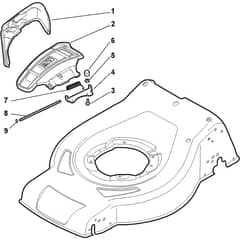 COMBI 48 SQ - 2017-2019 - 295486848/S17 - Stiga Rotary Mower Ejection Guard Diagram