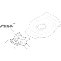 COMBI 48 SQ B - 2015-2016 - 299486828/S15 - Stiga Rotary Mower Mask Diagram