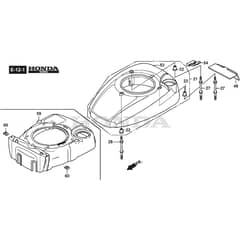 COMBI 48 SQ H - 2015-2016 - 299486838/S15 - Stiga Rotary Mower Fan Cover Diagram